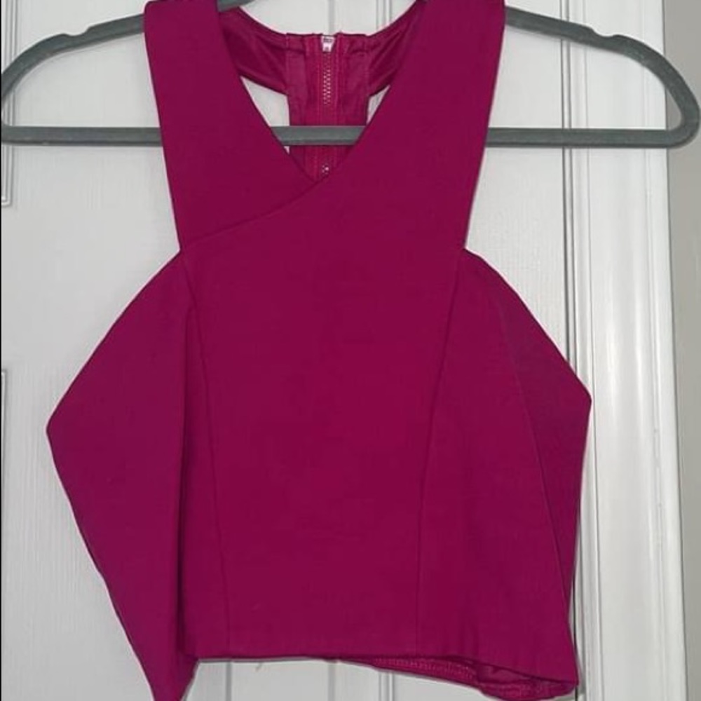 Express Zipped back Crop top